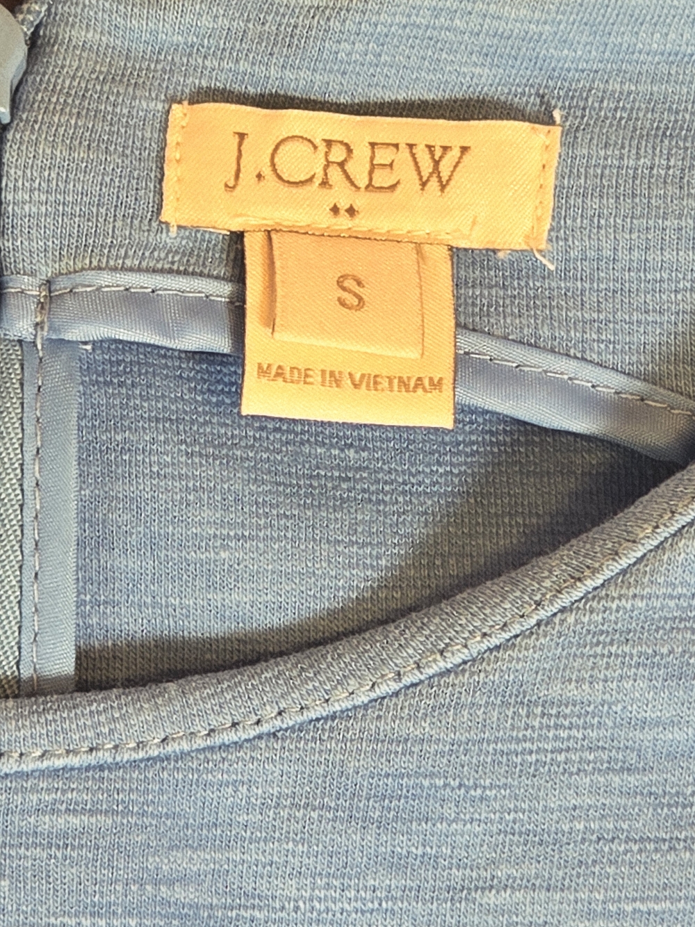 J.CREW Light Blue Sleeveless Gathered Waist Dress Pockets Women's Small - Picture 3 of 14